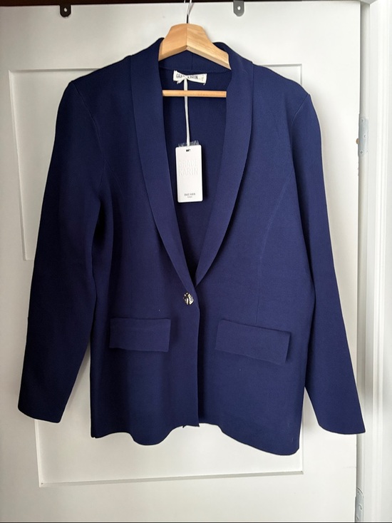 Grace Karin Jackets & Blazers - Grace Karin Navy Shawl Collar Single-Button Blazer